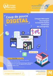Flyer Coup de pouce digital de Limoges métropole 2024 