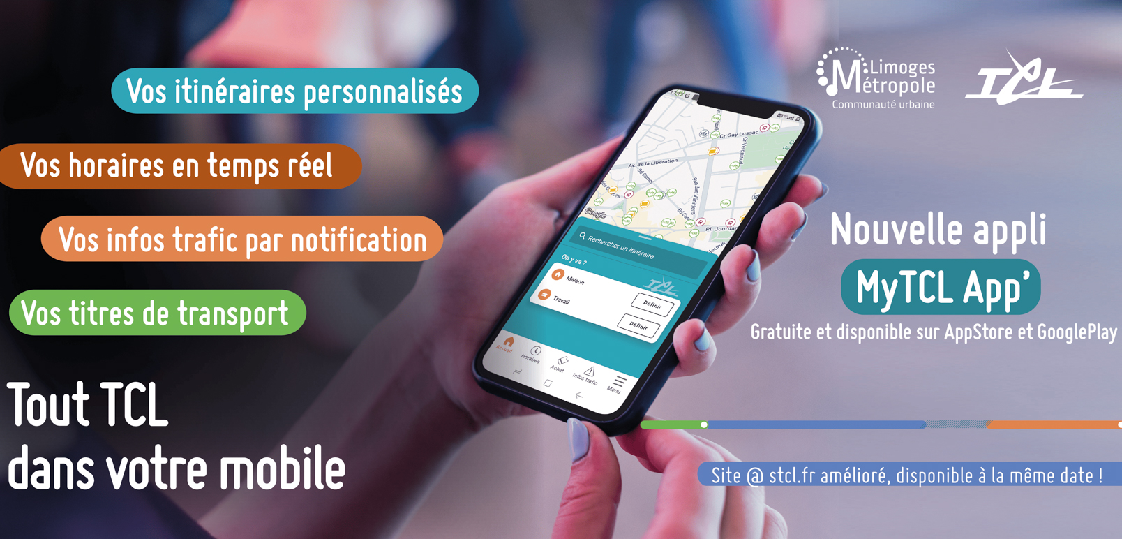 MyTCL App’ : la nouvelle application mobile du réseau urbain de Limoges Métropole}