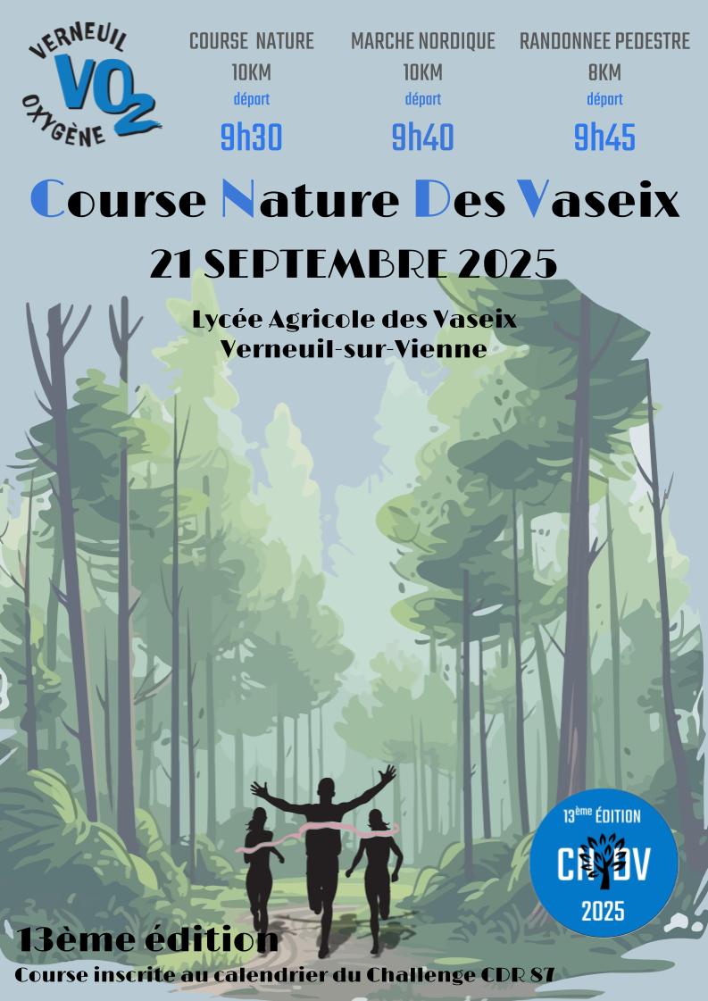 Course nature des Vaeix 2025 à Verneuil-sur-Vienne