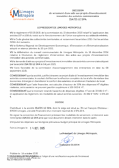 Décision de versement d'une aide aux projets d'investissement immobilier des activités commerciales à la société ISATIS LE SPA