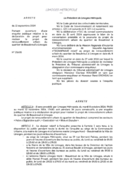 Arrêté concernant l' ouverture d'une enquête publique relative à la déclaration de projet pour réaliser le projet de renouvellement urbain du quartier de Beaubreuil à Limoges