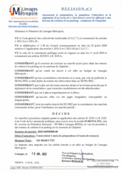 Décision n°1 concernant la préparation, la passation, l'exécution et le règlement d'un marché à procédure adaptée afférent à des travaux de création d'un parking - commune de Chaptelat