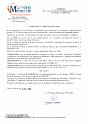 Décision de versement d une aide à la transformation numérique à l'entreprise O LIMOUSI