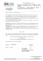 Décision n°1 concernant la substitution d'un produit au marché sbséquent n°2022-S1793 relatif à l'acquisition de pc portables à l'accord cadre n°2019-F2100001-00 afférent à l'acquisition de matériels informatiques