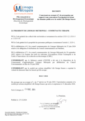 Décision concernant un avenant n°1 de prorogation par rapport à une convention d'occupation de locaux du domaine public avec la société Life Design Sonore