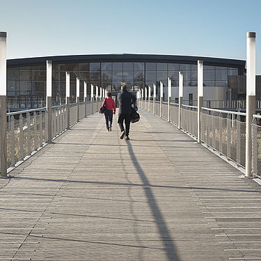 La nouvelle passerelle de l'aqualis Limoges Métropole 
