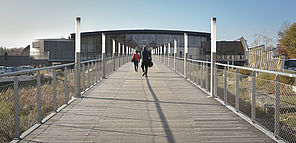 La nouvelle passerelle de l'aqualis Limoges Métropole 