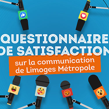 Image actualité questionnaire de satisfaction communication Limoges Métropole