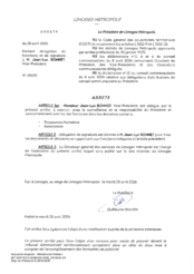 Arrêté portant délégation de fonctions et de signature à M. BONNET Jean-Luc, Vice-Président