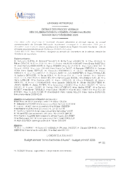 Budget annexe "zone d'activités d'Aureil" - budget primitif 2026