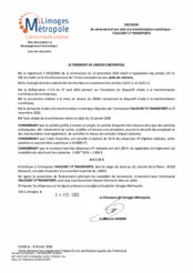 Décision de versement d une aide à la transformation numérique à l'entreprise FAUCHER TP TRANSPORTS