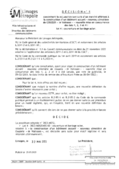Décision n°1 concernant la déclaration sans suite d'un marché afférent à la construction d'un bâtiment accueil - nouveau cimetière de Couzeix " le Valroses" - nouvelle mise en concurrence des lots 1,2,3 et 4 : lot 4 : couverture et bardage acier