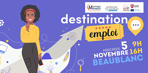 Destination emploi 2025 à Beaublanc site internet Limoges Métropole 