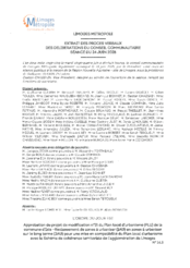 Approbation du projet de modification n°11 du Plan local d’urbanisme (PLU) de la commune d'Isle –Reclassement de zones à urbaniser (1AU) en zones à urbaniser sur le long terme (2AU)