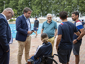 Entrainement à Limoges de l'équipe de France de Natation Paralympique pour les Jeux de Paris 2024 - Agrandir l'image (fenêtre modale)