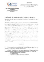 Décision concernant un avenant n°3 à la convention d'occupation de locaux du domaine public avec la société SARAH LINDA