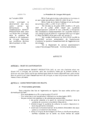 Arrêté autorisant le déversement des eaux usées autres que domestiques de l'établissement GEBERIT PROUCTION SAS, situé rue Stuart Mill à Limoges, dans le système de collecte et de traitement de Limoges Métropole 