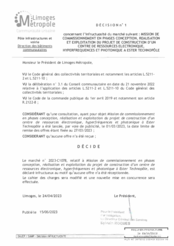 Décision n°1 concernant l'infructuosité du marché suivant : Mission de commissionnement en phases conception, réalisation et exploitation du projet de construction d'un centre de ressources électronique, hyperfréquences et photonique à Ester