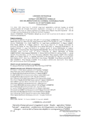 Garantie d'emprunt pour le logement social - Noalis - opération "Adrien Tarrade" - acquisition - amélioration de 6 logements rue Adrien Tarrade à Limoges - contrat de la Caisse des dépôts et consignations n°142913
