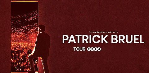 Affiche du concert de Patrick Bruel au Zénith limoges Métropole pour sa tournée 2024