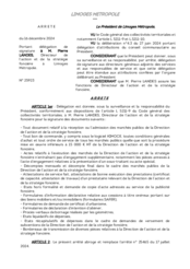 Arrêté portant délégation de signature à M. Pierre LANDES, Directeur de l’action et de la stratégie foncière à Limoges métropole.