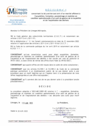 Décision n°1 concernant la déclaration sans suite d'un marché afférent à l'acquisition, formation, paramétrage et maintien en condition opérationnelle d'un outil de gestion de la traçabilité et de l'exploitation des déchets