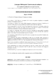 Acte constitutif modificatif d'une régie de recettes - Broyage de branchage à domicile - Régie n°076004