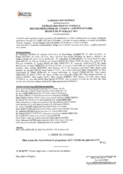 Mise à jour des Autorisations de programme (AP) / Crédits de paiement (CP)