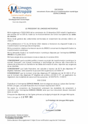 Décision de versement d'une aide à la transformation numérique - ESPACE IMAGE
