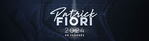 Affiche pour la tournée 2024 de Patrick Fiori