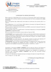 Décision concernant le versement d'une aide à la transformation numérique - SUNSET CARWASH