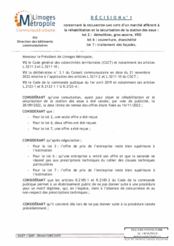 Décision concernant la déclaration sans suite d'un marché afférent à la réhabilitation et la sécurisation de la station des eaux : lot 2 : démolition, gros oeuvre, VRD lot 6 : couverture, étanchéité lot 7 : traitement des façades