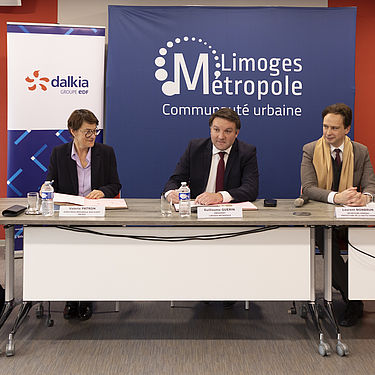 Signature du marché global de performance avec Dalkia pour les réseaux de chaleur de Couzeix, Condat-sur-Vienne et Panazol