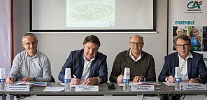 Sgnature charte singataire mas de L'age Couzeix projet de Limoges Métropole 2025