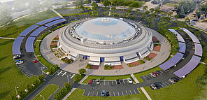 Image simulatin coupole d(Ester Technopole Limoges Métropole 2026