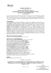 Approbation de la participation financière de Limoges Métropole à l'organisation d'un événement pour les 30 ans de l'observatoire immobilier de Chambre de commerce et d'industrie (CCI)