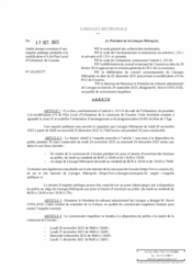 Arrêté portant ouverture d'une enquête publique préalable à la modification n°6 du Plan Local d'Urbanisme de Couzeix