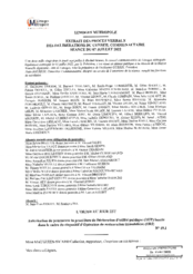 Autorisation de poursuivre la procédure de Déclaration d'utilité publique (DUP) lancée dans le cadre du dispositif d'Opération de restauration immobilière (ORI)
