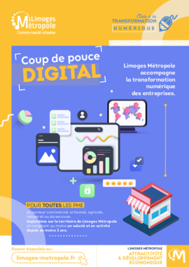Flyer Coup de pouce digital Limoges Métropole 