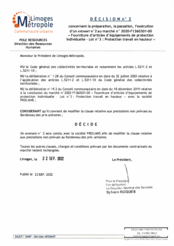 Décision n°2 concernant la préparation, la passation, l'exécution d'un avenant n°2 au marché n°2020-F1360301-00 «Fourniture d'articles d'équipements de protection individuelle - Lot n°3 : Protection travail en hauteur»
