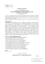 Budget annexe "eau"- budget supplémentaire