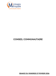 Conseil Communautaire du 27 février 2025 - Ordre du jour