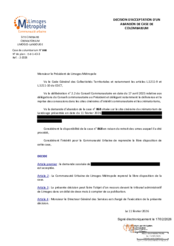 Décision d'acceptation d'un abandon de case de colombarium - 868