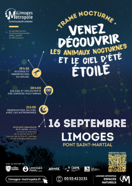 Affiche Trame Nocturne 2026 Limoges Métropole - Agrandir l'image (fenêtre modale)