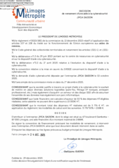 Décision de versement d une aide à la cybersécurité à l'entreprise JPCA SAISON