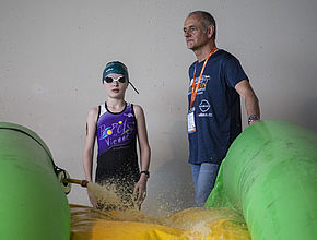 3e édition du Triathlon Limoges Métropole, départ épreuve enfants - Agrandir l'image (fenêtre modale)