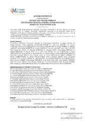 Budget annexe transports urbains - décision modificative n°4