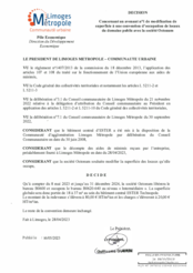 Décision concernant un avenant n°1 de modification de superficie à une convention d'occupation de locaux du domaine public avec la société Octonum