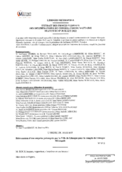 Rétrocession d'une emprise préemptée par la Ville de Limoges pour le compte de Limoges Métropole