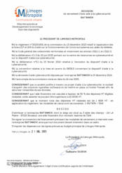 Décision de versement d'une aide à la cybersécurité BAT'INNOV